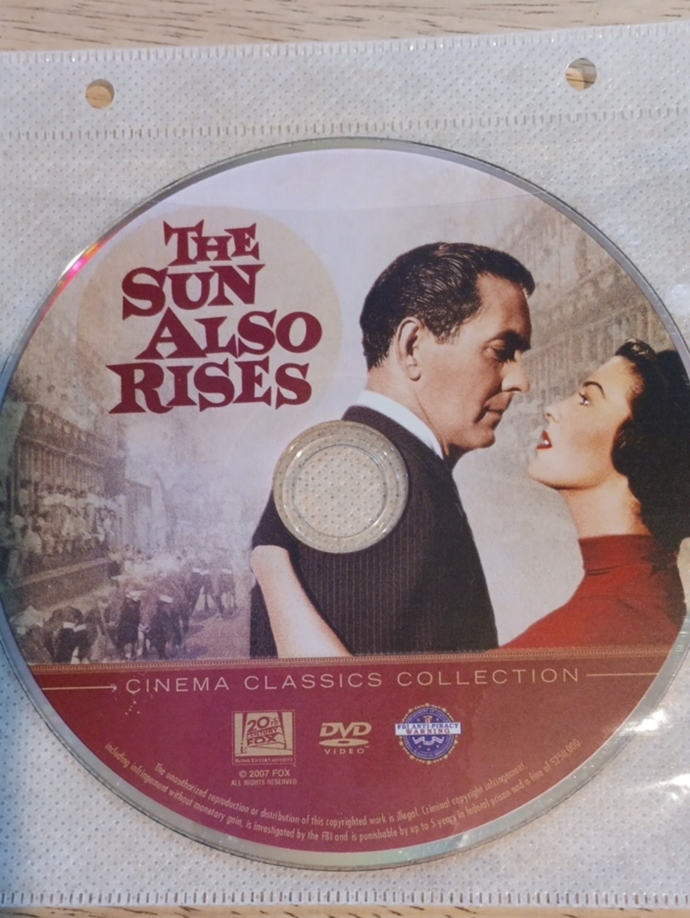 The Sun Also Rises DVD *NO CASE*